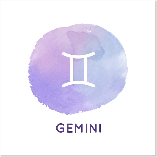 Gemini Zodiac Wall Art by Dieowl